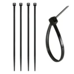 Cintillo de amarre, 2.5 x 100 mm de nylon 66, negro