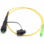 Patch Cord FO G657A2 Simplex 3 mm SC/APC - Mini SC/APC chaqueta amarilla LSZH